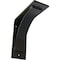 Ekena Millwork Morris Steel Bracket, Powder Coated Black 3"W x 8"D x 8"H BKTM03X08X08MOPBL - alternate 1
